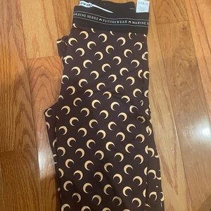 Marine Serre Crescent Print Jersey Leggings